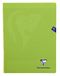 Clairefontaine 353361C Pak met 10 Geniete Schriften Mimesys Groen - 24x32 cm - 96 Pagina's Grote Ruitjes - Wit Papier 90 g - Polypro Omslag