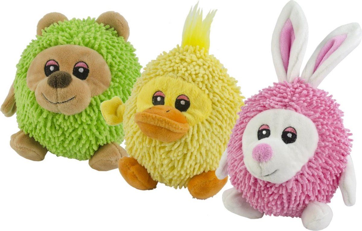 Fuzzle Bear with squeaker - groen