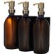 Distributeur de savon noir fixation murale avec trois