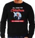 Bellatio Decorations Trump All I want for Christmas foute Kerst trui - zwart - heren - Kerst sweater / Kerst outfit L