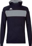 Kappa Daccio Hoodie - Blue Marine / Grey Melange - Men - Size L - Football - 2023