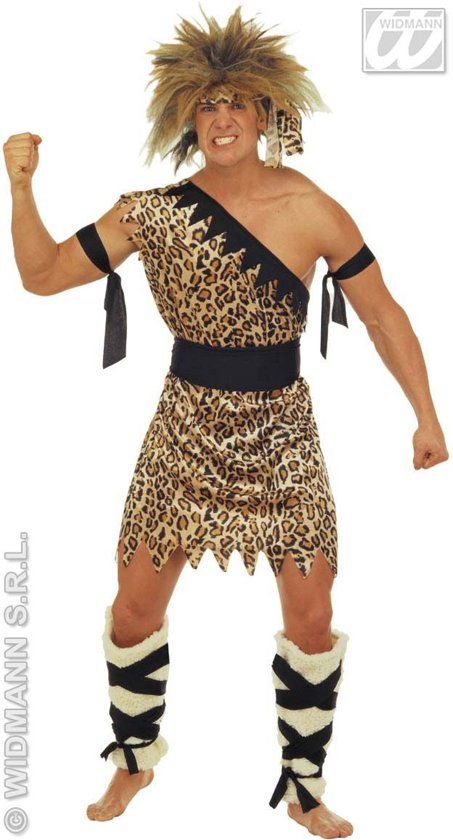 Grotbewoner Oermens Kostuum Man Medium Carnaval kostuum Verkleedkleding