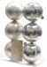 Shoppartners Boules de Noël argent incassables - 12 pièces - décoration de Noël