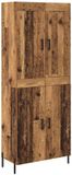 vidaXL Highboard Oud Hout 69,5 x 34 x 180 cm