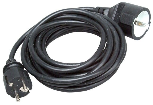 Kopp Stekkerdoos - 5 m - Zwart - IP20