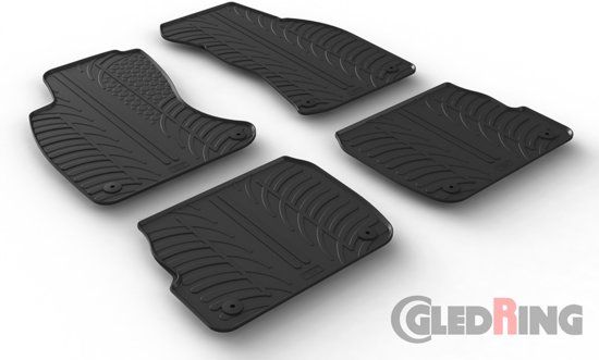 Gledring Rubbermatten Audi A6 1997-2004 (T profiel 4-delig + montageclips)