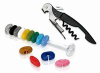 Vin Bouquet FI 044 wijnset kurkentrekker en glasmarkeerders accessoires flessenopener glazen identificeren cadeau
