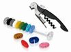 Vin Bouquet FI 044 wijnset kurkentrekker en glasmarkeerders accessoires flessenopener glazen identificeren cadeau