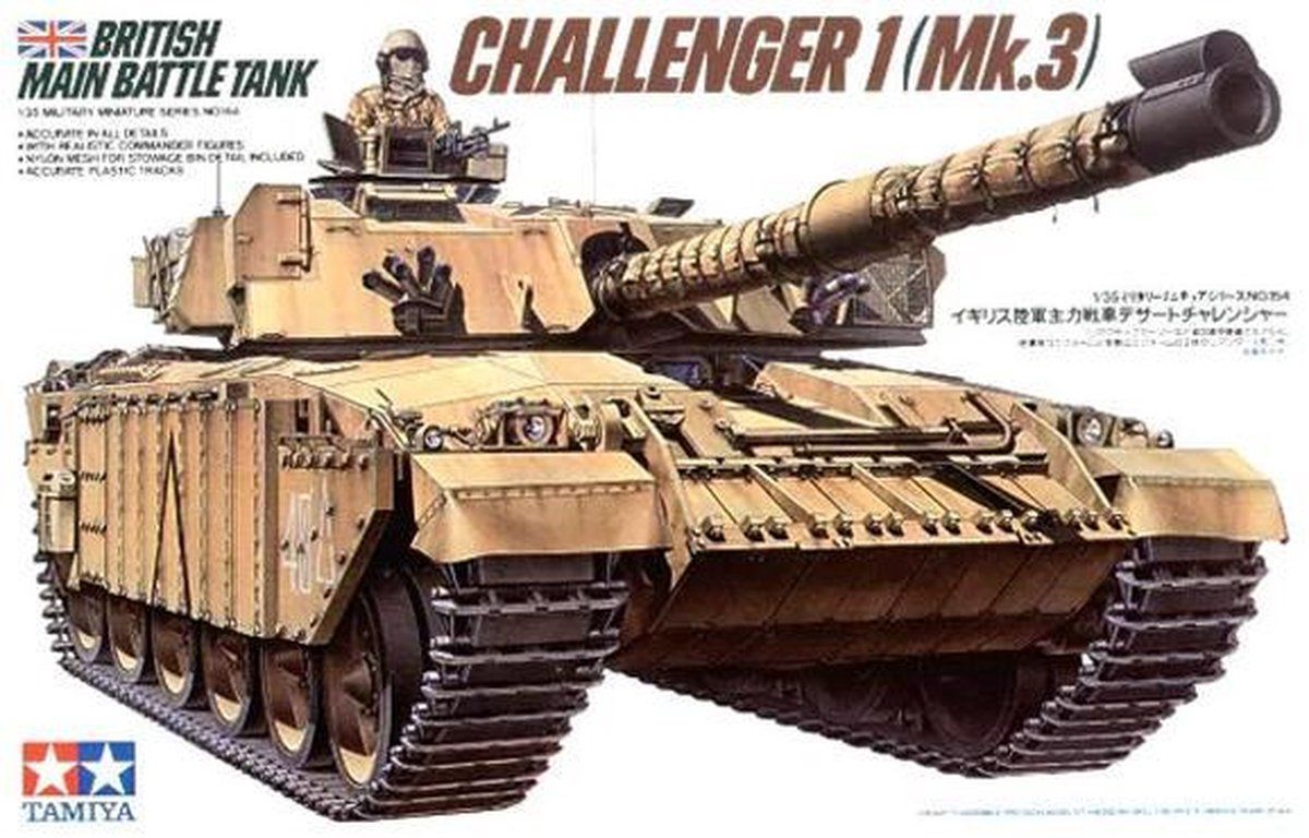 Tamiya 1:35 Brit. MBT Challanger1 - Kunststof - 4950344996452