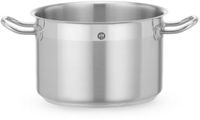 HENDI Kookpan middelhoog - roestvast staal - inductiebodem - zonder deksel - 4 liter - diameter 20 cm x 13,6 cm - zilver