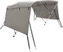 vidaXL Biminitop 3 bogen met zijwanden 183x(185-198)x137 cm antracietgrijs polyester