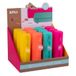 APLI 20404 presentatiedoos met 12 ronde siliconen hoesjes, fluorescerend, gesorteerd