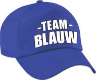 Bellatio Decorations Team blauw petje - Volwassenen - Polyester - Blauw