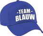 Bellatio Decorations Team blauw petje - Volwassenen - Polyester - Blauw