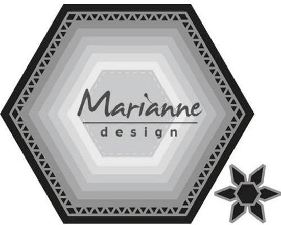 - Marianne Design Craftable Mal Basic zeshoek CR1444 12x16 centimeter