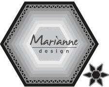 - Marianne Design Craftable Mal Basic zeshoek CR1444 12x16 centimeter