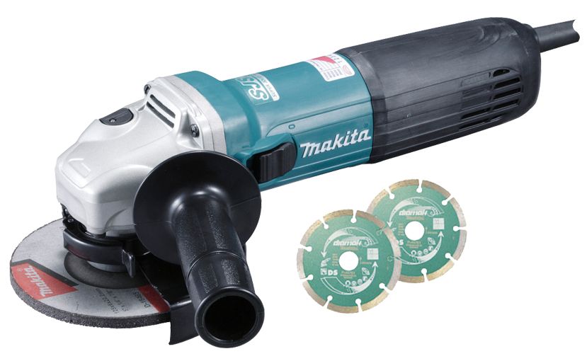 Makita GA5040CJD Haakse Slijper - 1400W - 125mm - M14 - 11000 rpm