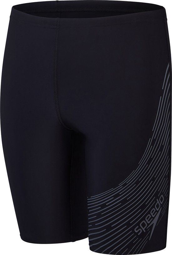 Speedo Medley Logo Jammer - Zwart/Grijs - Jongens - Maat 116