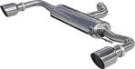 100% InoXcar 100% RVS Dubbele Sportuitlaat passend voor Volkswagen Golf VI GTi 2.0TSi (210pk) 2009- Links/Rechts 102mm Racing