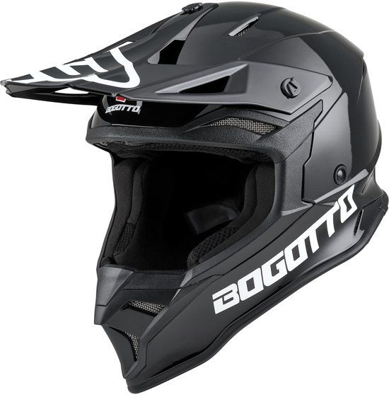 Bogotto H337 MX Motocrosshelm - Zwart - Maat S