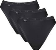 Sloggi Basic+ Tai 3p Slip Femme (pack de 3), Noir (Black), 1