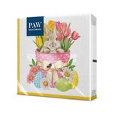 PAW Servetten 33 x 33 cm, 20 stuks - Bloemenkonijn