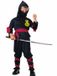 Rubies Ninja verkleed kostuum - zwart - voor kinderen - 5-delig - 104/116
