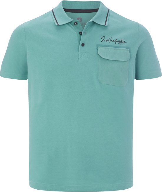 Jan Vanderstorm heren Poloshirt - 52/54 - turquoise
