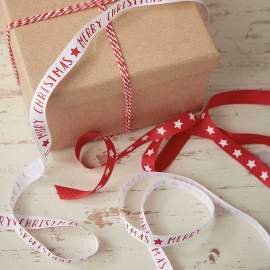 Ginger ray Vrolijk kerstfeest & ster Designer Gift Wrap Lint