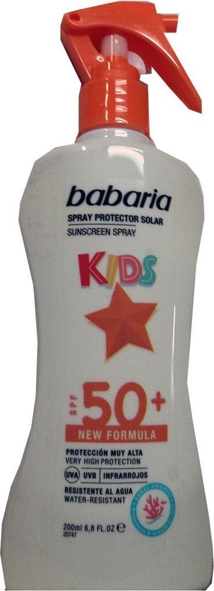 Babaria Sunscreen Spray With Aloe Vera For Children Spf50+ 200ml