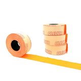 26 x 16 rechthoekige blisterverpakking, 10 rollen, etiketten voor MX 5500, permanent oranje