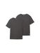 TOM TAILOR T-shirt pour hommes en lot de 2, 11086 - gris foncé chiné, 3XL