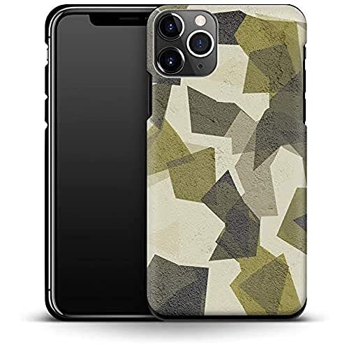 caseable caseable Apple iPhone 11 Pro telefoonhoes - premium beschermhoes met schokabsorberende binnenlaag & krasbestendig oppervlak - kleurrijk design & rondom print - Geometric Camo Green