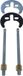 Wiesbaden Caral Set de raccordement pour robinet de lavabo