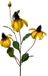 Merkloos Roberts Collection kunstbloem rudbeckia spray geel 83cm decoratie.