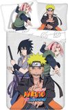Naruto Dekbedovertrek gris 140 x 200 cm Coton 70 x 90 cm