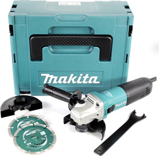 Makita GA5040RZ1 Haakse slijper - 125 mm - 1100W - M14 - Incl. koffer