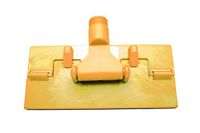Maya Professional Tools 47101-4 pad-houder FBK/levensmiddelhygiene met schroefdraad voor steel, 230 mm x 100 mm, geel