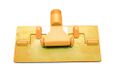 Maya Professional Tools 47101-4 pad-houder FBK/levensmiddelhygiene met schroefdraad voor steel, 230 mm x 100 mm, geel
