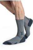 X-Socks Run Discover Crew Hardloopsokken Raincloud/X Zwart 39-41