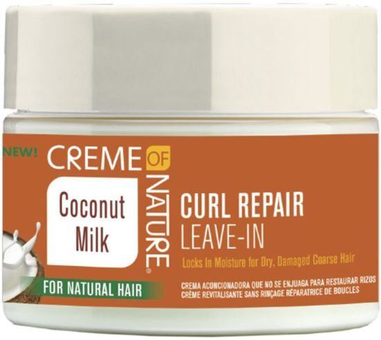 Creme of nature Coconut Milk Curl Repair Leave-In Cream-Krullend Haar-339ml