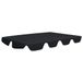 Auvent de remplacement pour banc à bascule 150/130x105/70 cm Noir