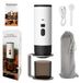 Machine à café portable pour coiffure - Machine à expresso 3-en-1 - Chauffage sans fil - Chargement USB-C 12V - Affichage numérique - Avec support - Blanc