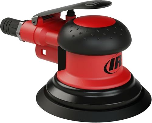 Ingersoll Rand Pneumatische Vlakschuurmachine 5151-6-HL, Excentrische Schuurmachine op Lucht, 6", Diameter 3/16" Haak en Lus Pad, 1 Stuk