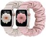 Merkloos Apple Watch 2-Pack Verstelbare Scrunchie Bandjes