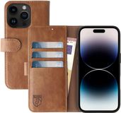 Rosso Element Apple iPhone 14 Pro Hoesje Book Cover Wallet Bruin