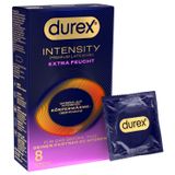 Durex Intensity - préservatifs sans latex extra lubrifiés (boîte de 8)