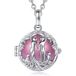Bola de maternidad rosa para futuras madres Collar negro