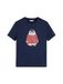 TOMMY HILFIGER Chemise 'HOLIDAY' marine / goud / grenadine / blanc
