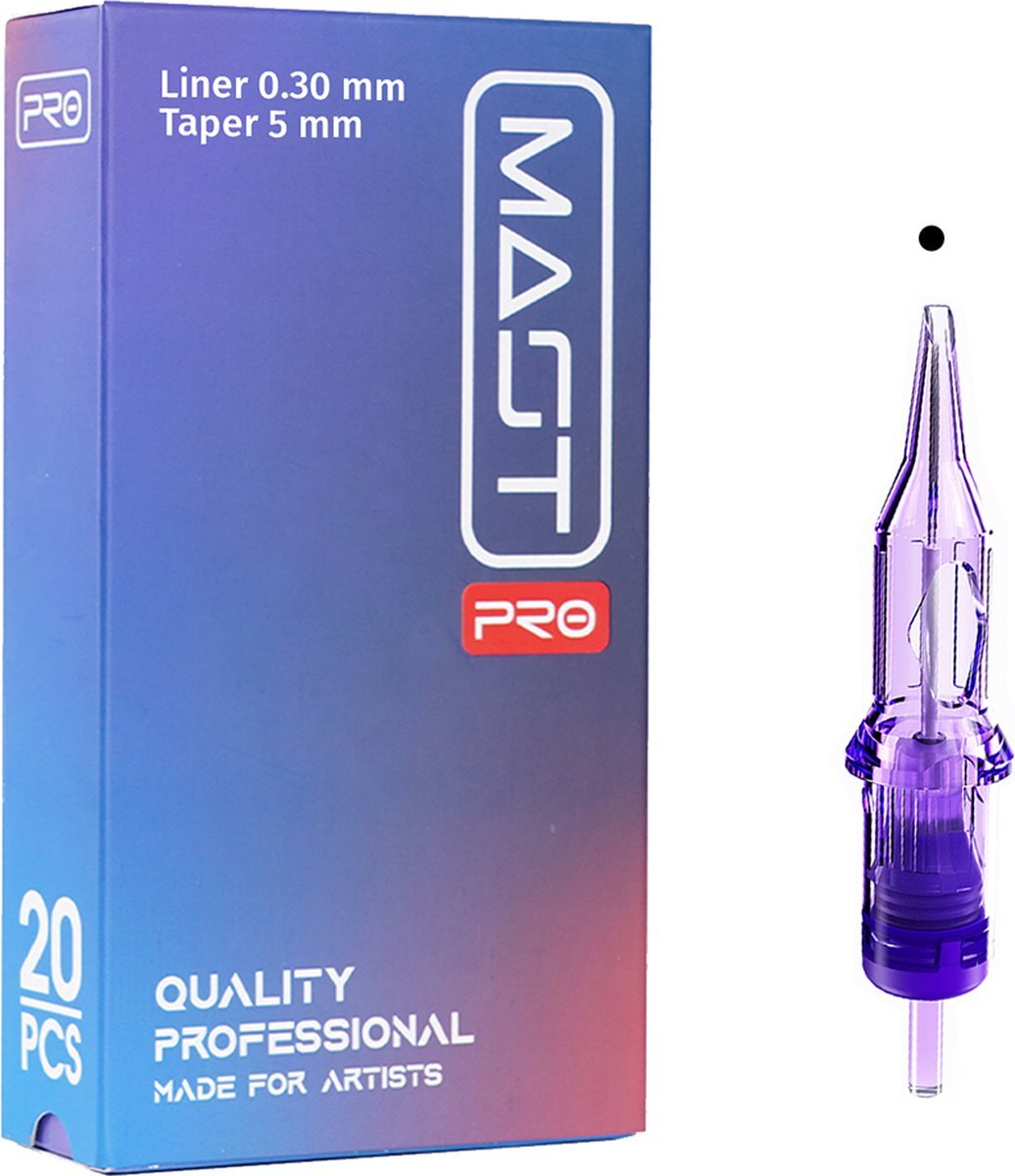 Mast Rotary 9 Round Liner Tattoo Cartridge Naalden – doos van 20